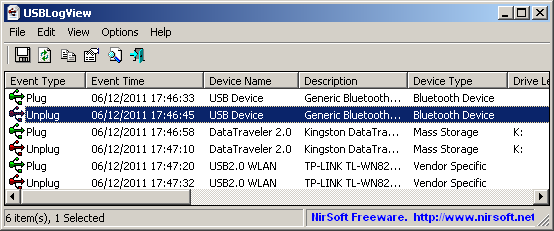 USB设备插拔记录软件 USBLogView | 含USBLogView下载插图