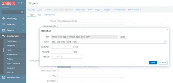 通过Zabbix Appliance实现一个最简单的网站可用性监控