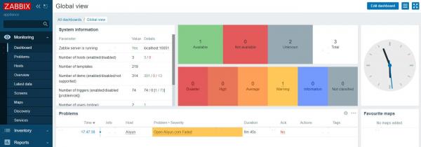 通过Zabbix Appliance实现一个最简单的网站可用性监控