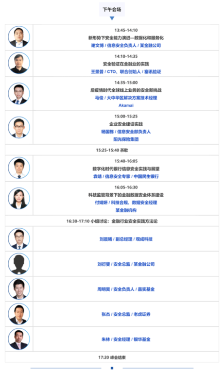 最终议程！AFSS-亚太金融安全峰会（北京2022年09月02日周五）