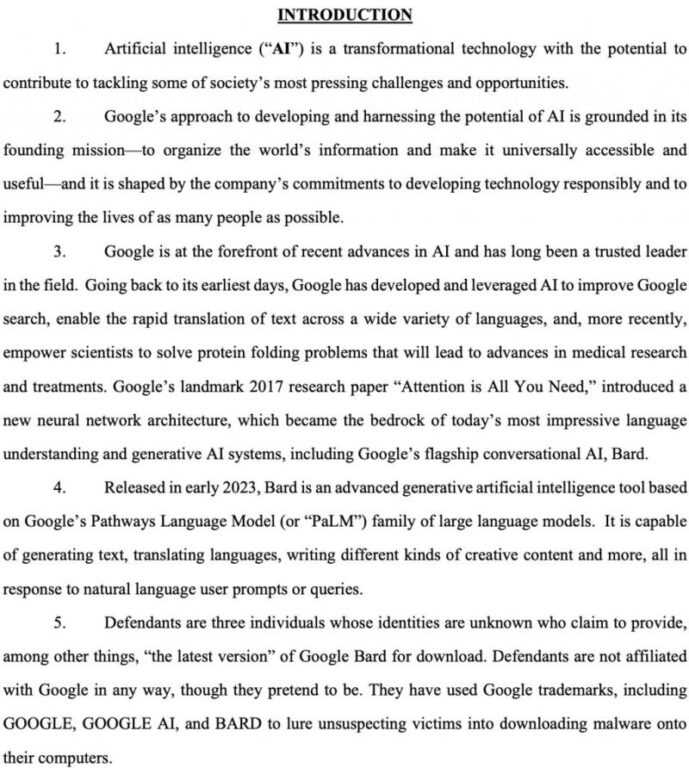 谷歌警告有黑客投放虚假 Bard AI 广告，受害者将被安装恶意软件
